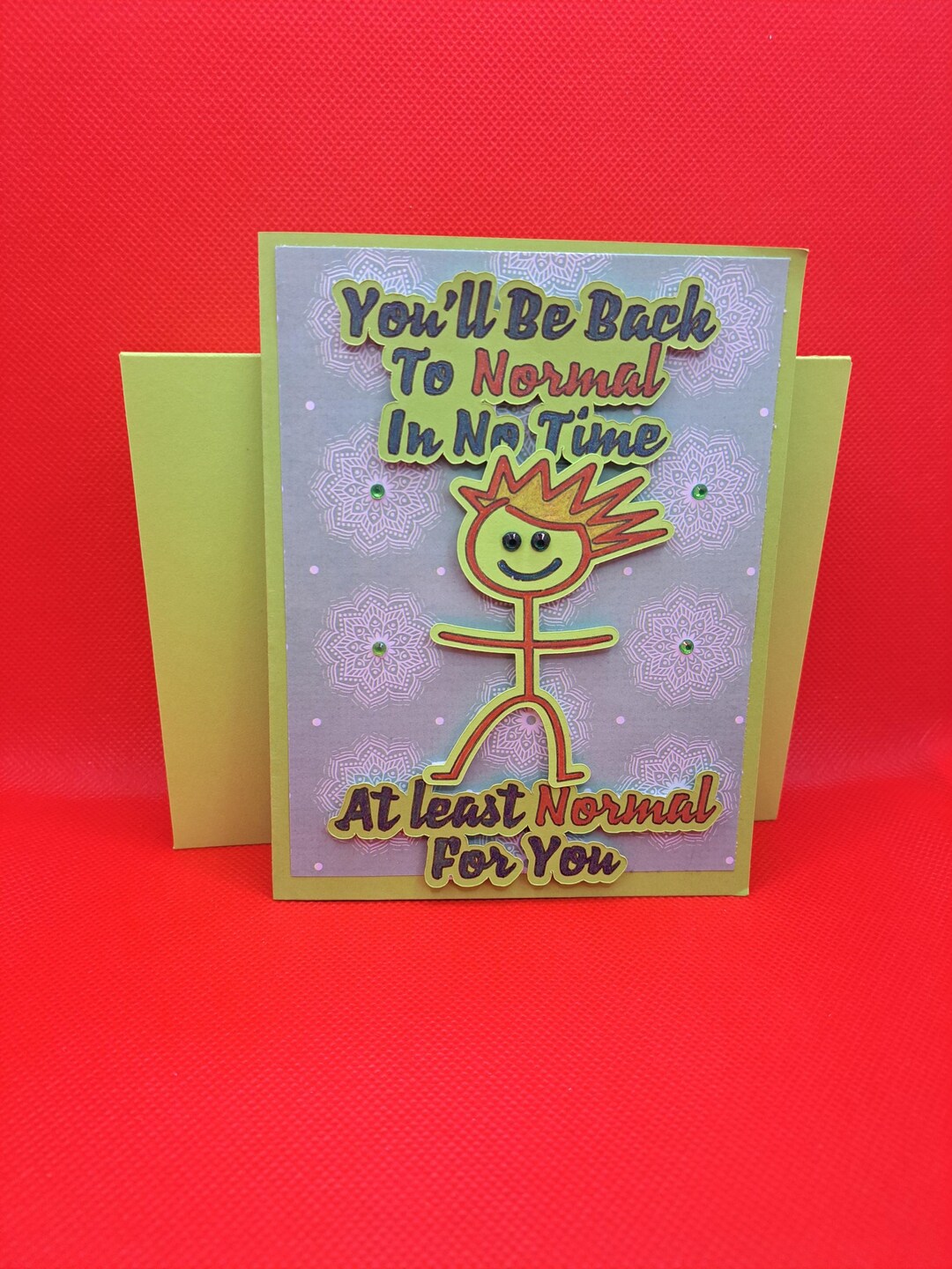 2D Back to Normal Get Well Soon Card - Etsy