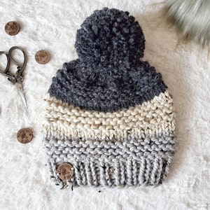 PDF File Only, Baby and Kids Cranmore Hat Pattern, Chunky Knit Hat ...