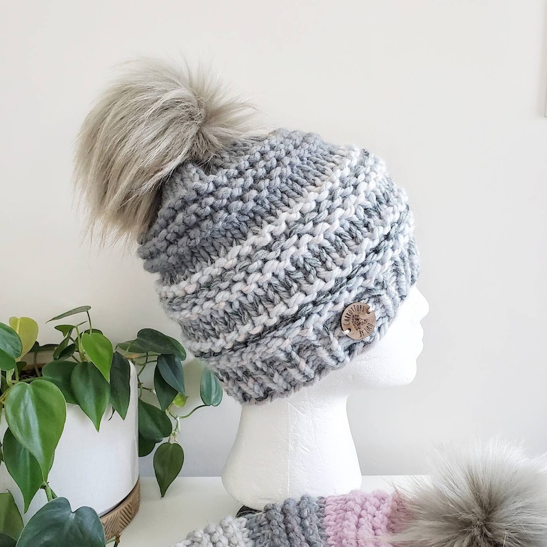 Knit Pattern PDF File Chunky Knit Cranmore Hat Winter Knit Etsy