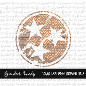 PNG,  screen print, download, sublimation, vector, digital, Tennessee, Tri-Star, State, Orange