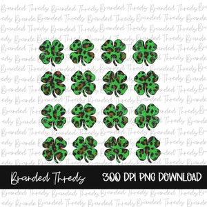 Sublimation, Digital, Download, Clip Art, PNG ONLY, PNG, St. Patrick’s Day, Lucky, shamrock, clover, green, cheetah, leopard