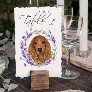 Wedding Table Numbers with Pet, Custom Table Numbers, Wedding Table Decor, Wedding Table Number Cards, Seating Plan with Pets, Table Numbers