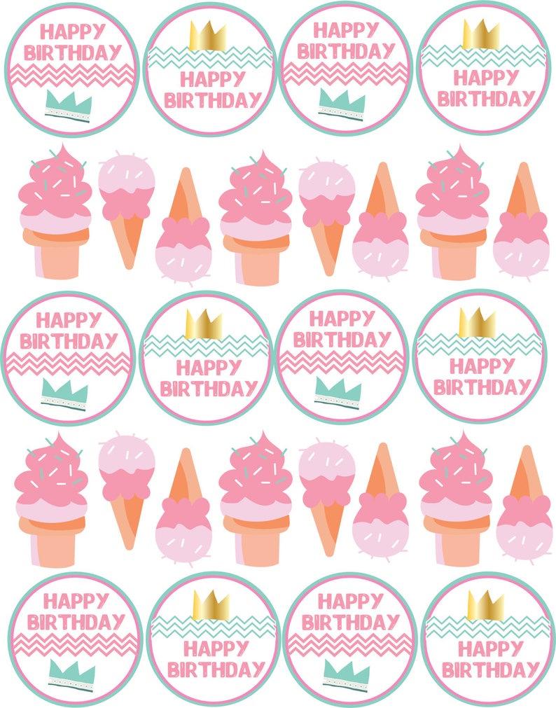 Cup Cake Toppers Decorations Party Birthday 24 Circle Uruguay Flags