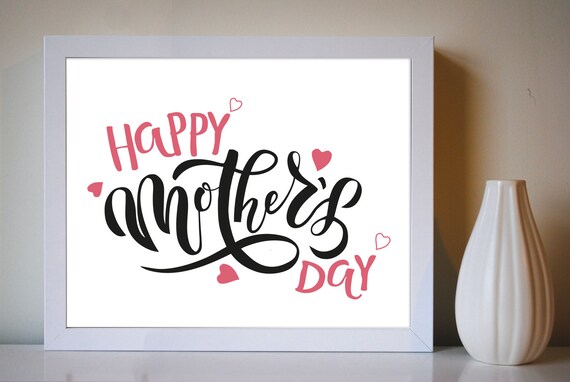 Happy Mother S Day Print Mothers Day Banner Printable Etsy