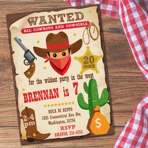 Wild West Birthday Western Party Props Wild West Party Etsy