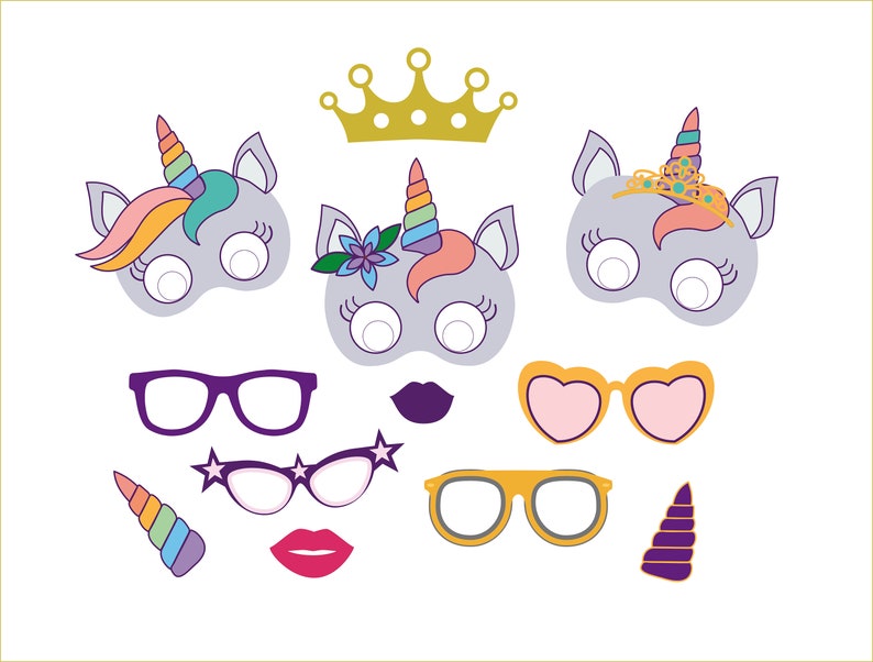Celebrations Occasions Unicorn Photo Booth Props Frame