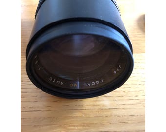 Focal MC Auto 1:3.3 f=200mm Camera Lens With Case - Made In Japan