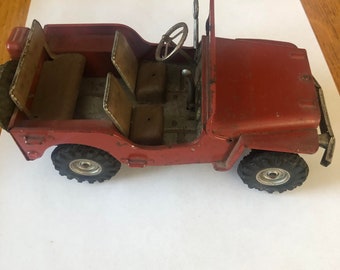 Rare Schuco wind up jeep made in US zone Germany.