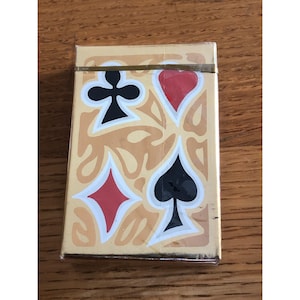 Baralho de cartas Hurlbut 100º aniversário 1871-1971 com revestimento de plástico, fabricado nos EUA
