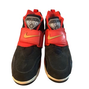 Nike Air Diamond Turf 96 Sneakers Red/Black Mens Size 11 Deon Sanders Model