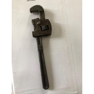 Vintage Adjustable Pipe Wrench 6" Steel Industrial Tool For Plumbing & Repairs