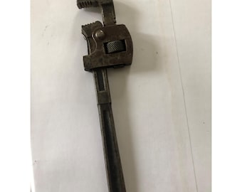 Vintage Adjustable Pipe Wrench 6" Steel Industrial Tool For Plumbing & Repairs