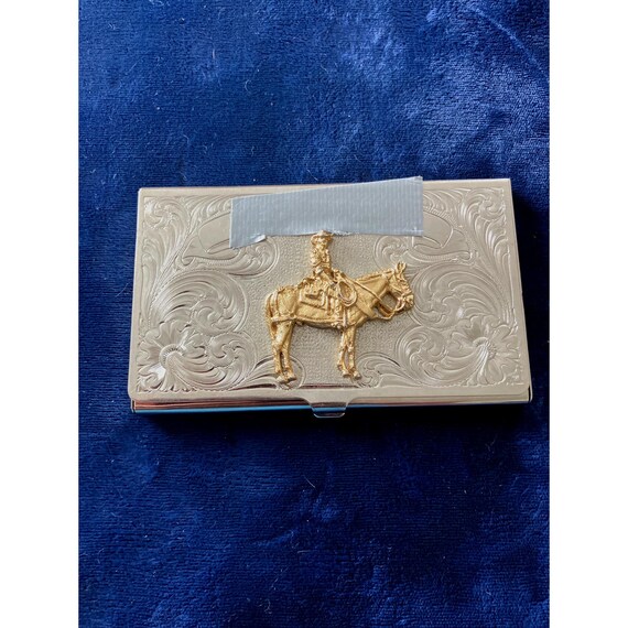 Montana Silversmiths Cowboy Business Card Holder