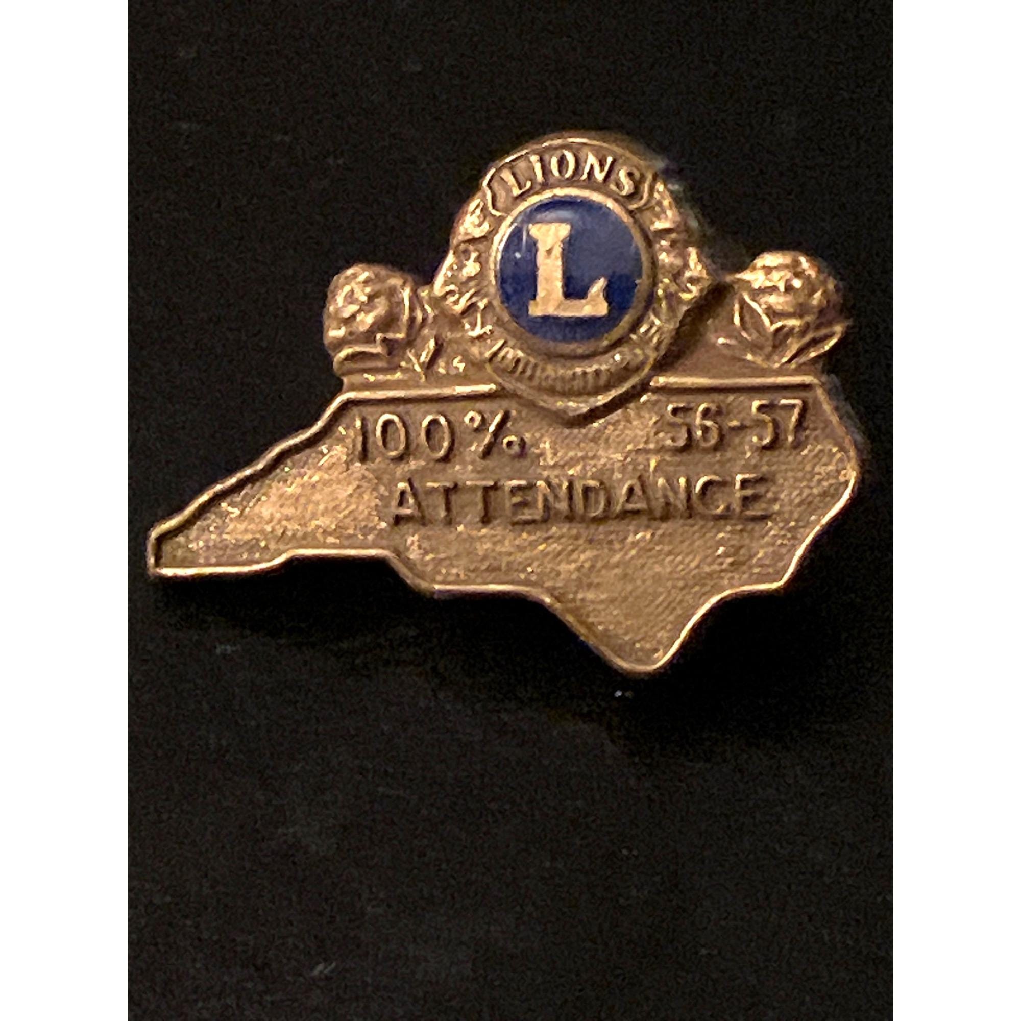 Lions Attendance Pin - Etsy