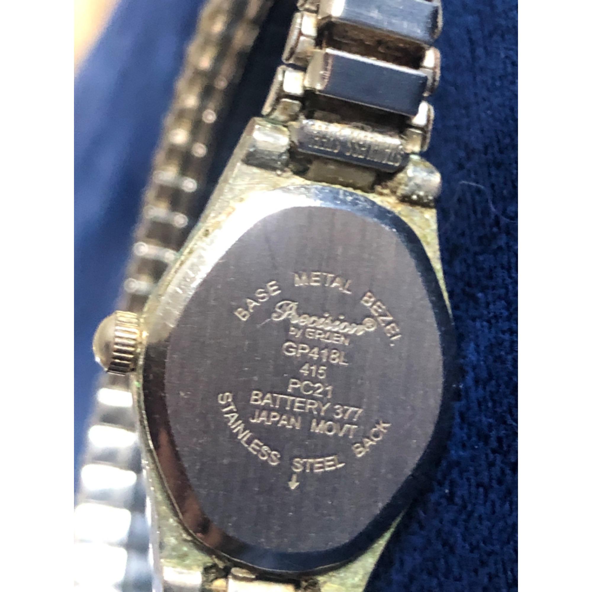 PRESICION BY GRUEN Quartz Watch W/ Crystal Enhanced BezelNEW BATTERY VINTAGE Gruen Quartz Battery Wristwatches for sale | eBay main image 3