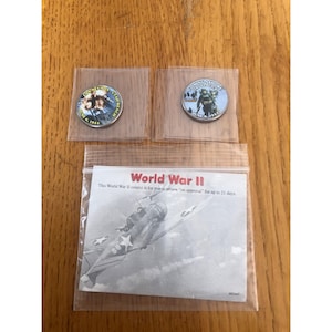 World War II D-Day Commemorative Coin Set - USS Nevada Utah Beach & Omaha Beach June 6 1944