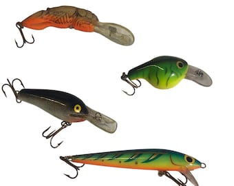 Leurre De Pêche Rapala Flottant – Vintage Hopea 11 S – Argent – Bois
