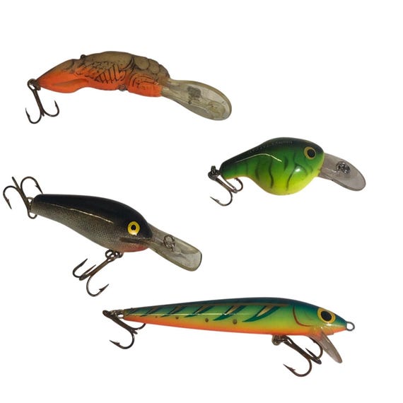 Rapala & Bagleys Fishing Lures Set of 4 - Etsy