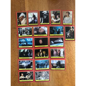 Star Wars Return Of The Jedi Topps Trading Cards From 1983