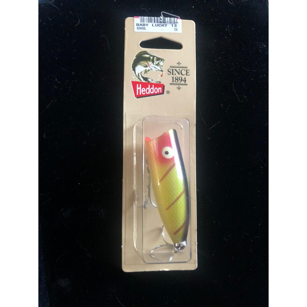 Heddon Lucky 13 - Esca Artificiale Da Pesca, Affondante, Per Bass, Lucci, Spigole, Suono Risuonante