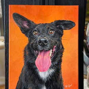 Dog Pet Portrait Hand-Painted By Artist Dino Benvenuti From Photos In Acrylic Paint On Canvas, Custom Pet Art, Gift, Multiple Sizes image 10