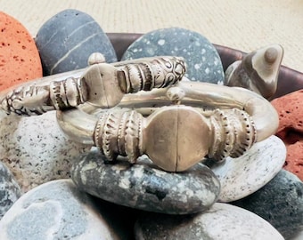 Antique (Vintage) Silver Ornate Indian Bracelets