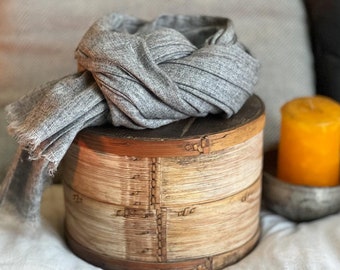 Natural Gray Cashmere Stoles (Inner Mongolian Cashmere) | Made in Nepal