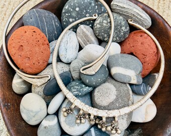 Antique (Vintage) Tribal Indian Silver Choker Necklaces