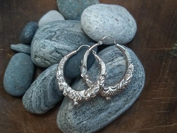 Tibetan hoop best sale earrings