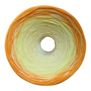 Mellow Yellow, Gradient Cotton Natural Fiber Yarn, Light Fingering Weight, for Crochet, Knitting and Weaving