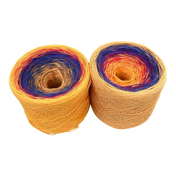 Sugarplum Fairy Spun, Gradient Yarn, , 12ply cotton, Sport Weight Yarn, Natural Fiber, For Soft Wearable Yarn, Ready To Ship