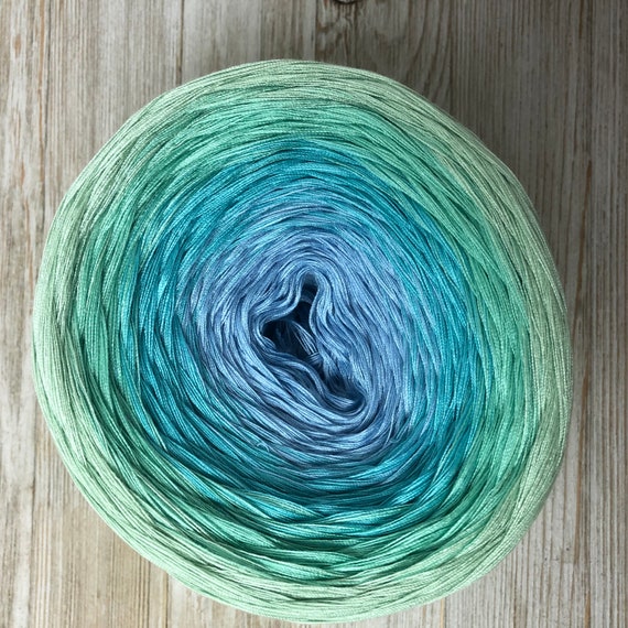 Jade Soft Polyester Gradient Cake Yarn Dreamers Yarn Etsy
