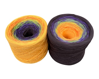 Sugar Rush, Cotton Sport Weight Yarn: 1200 Yards, 12ply Gradient Cake
