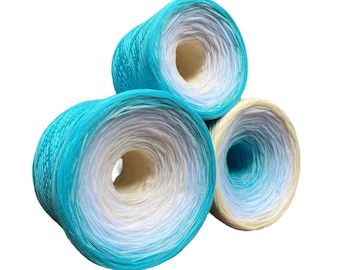 Breathe Deeply, Gradient Cotton Natural Fiber Yarn, Gradient Cake Yarn, Cotton Natural Fiber Yarn, Fingering Weight