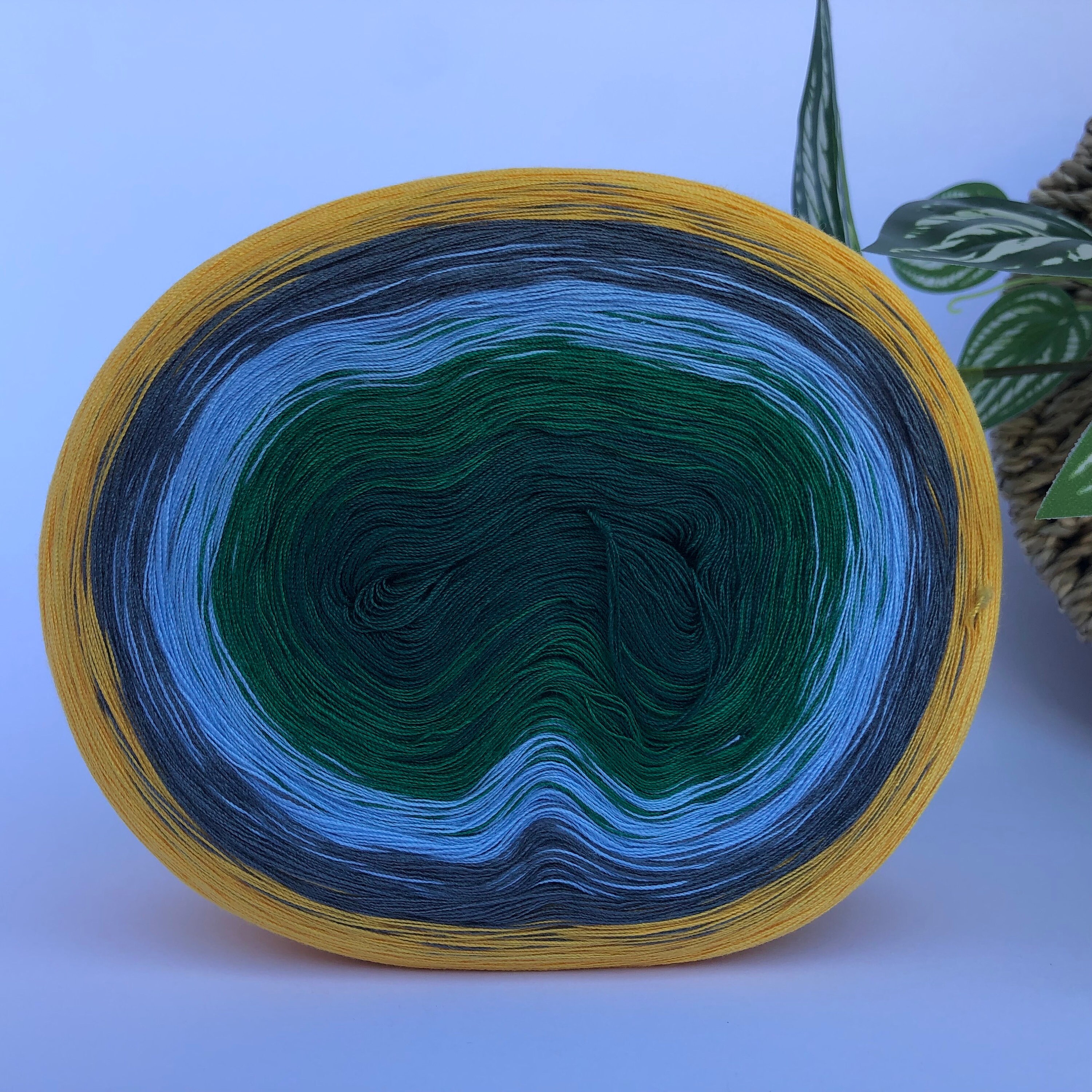 Beach Glass 8PLY Polyester Gradient Cake Yarn