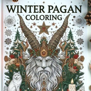 Yule Mandala Coloring Pages • Winter Solstice Pagan Designs (PDF)