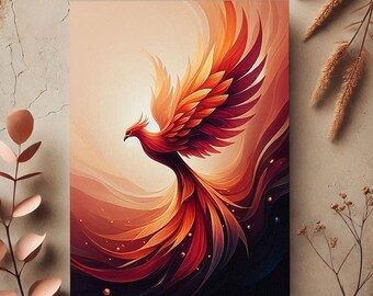 Phoenix-Grußkarte: Inspirierendes Rising Phoenix-Design (herunterladbar)