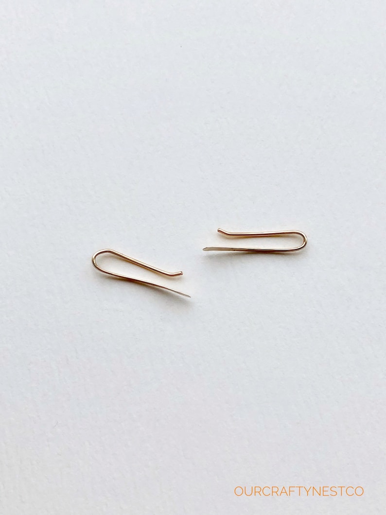 Hammered EAR CRAWLER Gold Ear Crawlers Ear Climbers Ear Etsy Canada