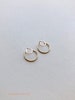 Circle EAR JACKETS, Gold Ear Jacket, Double Earrings, Geometric Earrings, Circle Studs, Minimalist Jewelry, Gift for Her, Modern Jewelry 