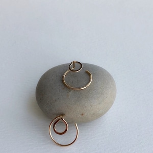 Circle EAR JACKETS, Gold Ear Jacket, Double Earrings, Geometric Earrings, Circle Studs, Minimalist Jewelry, Gift for Her, Modern Jewelry image 6