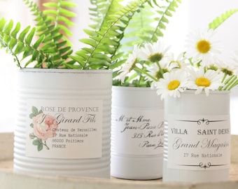 French Floral Labels, Digital Downloads, Digital Labels, Printable Labels, French Script Labels, Jar Labels, Can Labels, Downloadable Prints