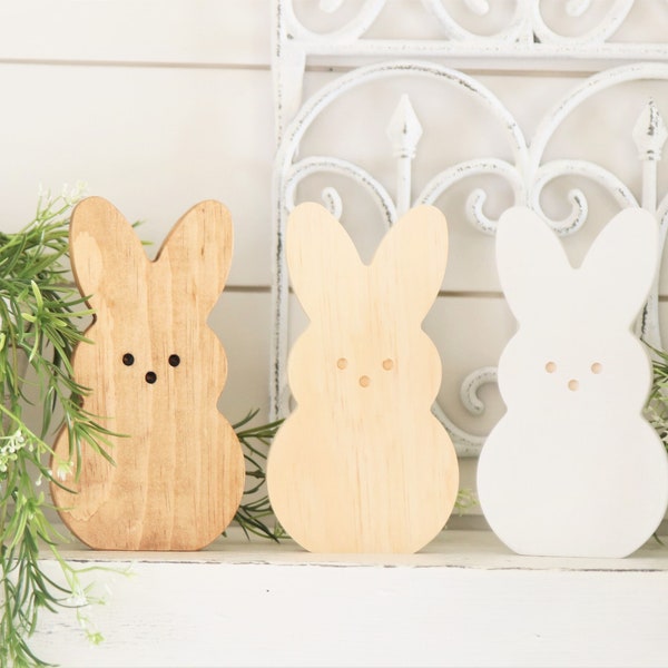 Wooden Bunny Decor, Stained Wooden Rabbit, Wooden Easter Bunny, Easter Bunny Decor, Farmhouse Decor, Wooden Rabbit Decor, Easter Bunny