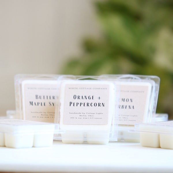 Hand Poured Soy Melts, Farmhouse Wax Melt, Mother's Day Gift, Gift For Her, White Candle, Scented Wax Melt, Women's Gift, Gift For Mom