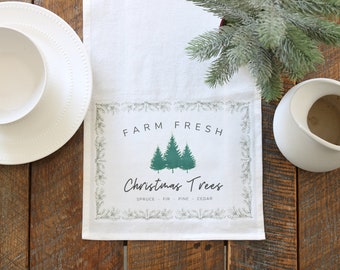 Christmas Tree Table Runner, Table Decor, Christmas Table, Farmhouse Table Runner, Christmas Table Runner, Holiday Table, Pine Tree Runner