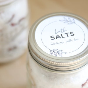 Bath Salt Labels, Bath Bomb Labels, Jar Labels, Digital Label, Digital Download, Bathroom Decor, Printout Label, Mother&#39;s Day Label