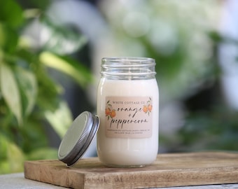 Vela de 340g, Vela de Soja, Vela Estilo Fazenda, Presente para o Dia das Mães, Presente para Ela, Vela Branca, Vela Perfumada, Presente Feminino