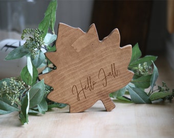 Herbst Holz Ausschnitte, Herbst Dekor, Mantel Dekor, Holzakzente, Holz Eichel, Holz Eichenblatt, Holz Ahornblatt, Holz Kürbis, Kürbis Dekor