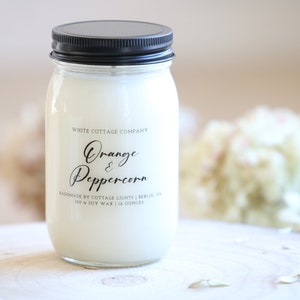 12 oz. Hand Poured Candle, Soy Candle, Farmhouse Candle, Mother's Day Gift, Gift For Her, White Candle, Scented Candle, Women's Gift