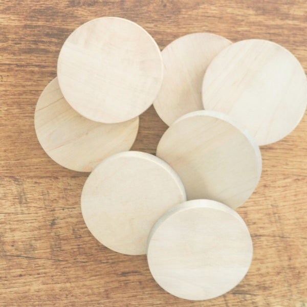 Wood Circles, Wood Rounds, Blank Ornaments, Unfinished Wood Circles, Natural Wood Round, Ornament, Farmhouse Decor, Craft Project