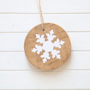 Wood Ornaments, Set of 3, Christmas Ornament, Farmhouse Ornament, Natural Wood Ornament, Tree Ornament, Christmas Tree Decor, Christmas Gift image 8